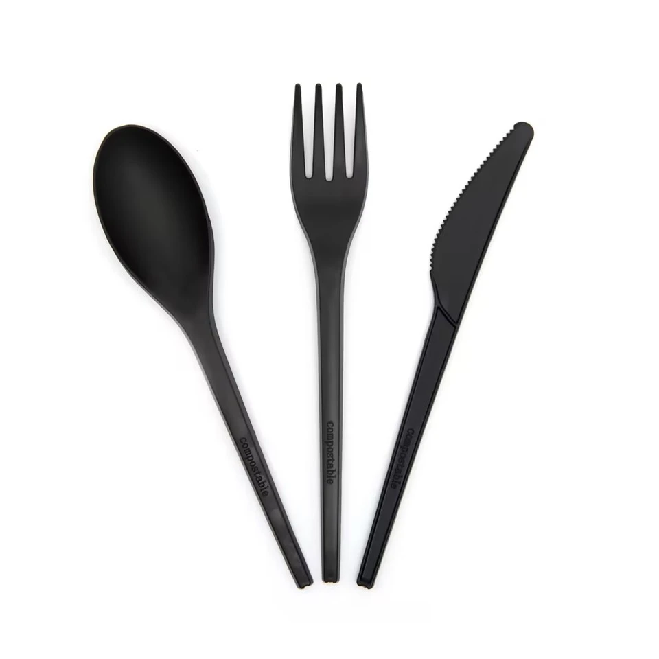 Black Disposable Silverware